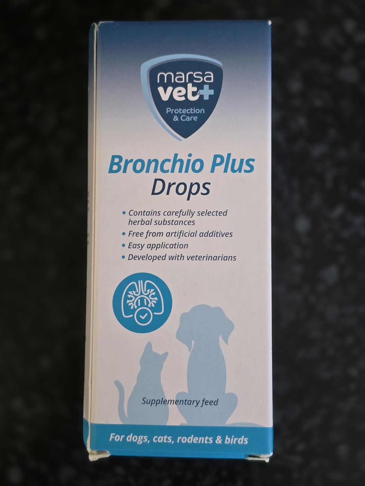 Marsavet Tropfen Bronchio Plus Atemwegs-Tropfen Hund Katze 100 ml
