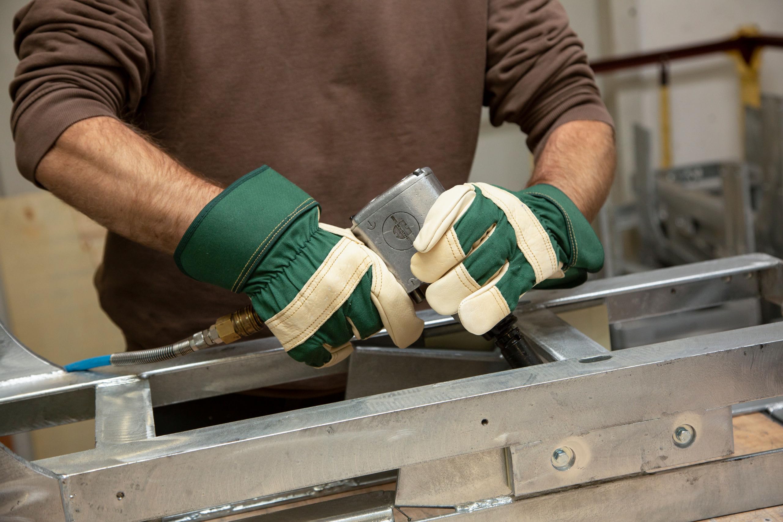 KERBL works Worker II Arbeitshandschuhe Leder Gr.9 chromfrei