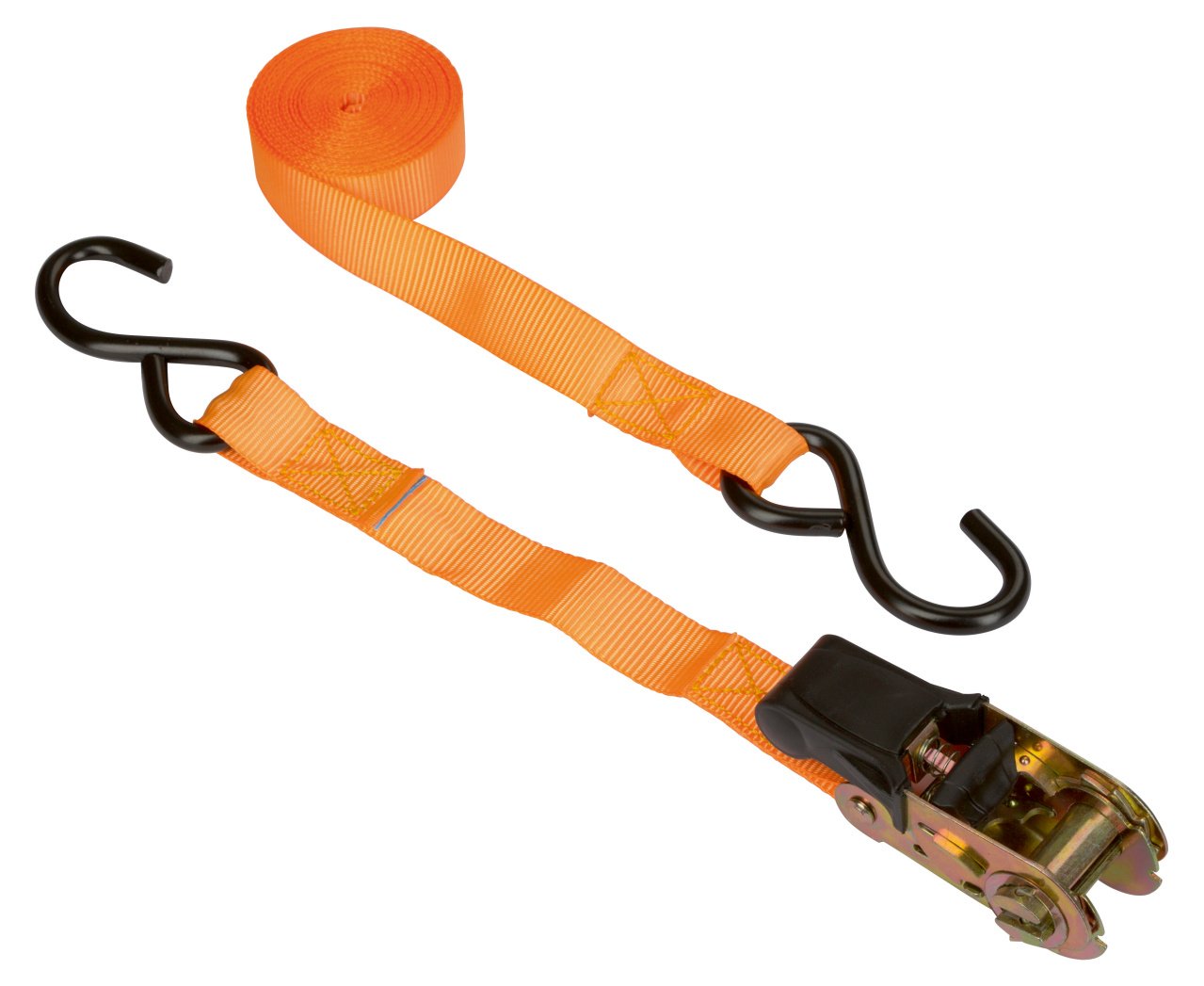 KERBL Zurren & Heben Zurrgurtset 25mm x 5m orange 4er-Pack