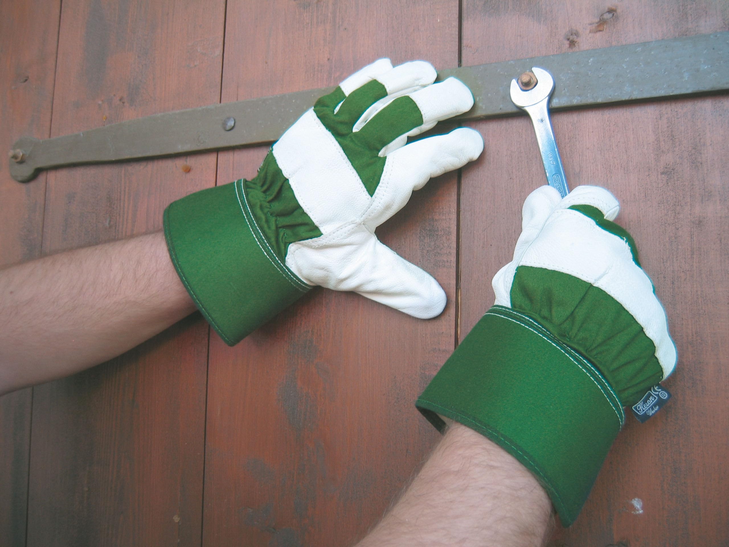 KERBL Worker 297184 Rindsvollleder-Handschuhe Größe 10