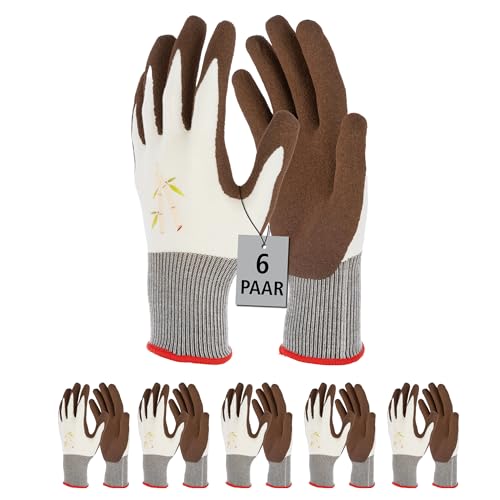 KERBL works Bamboo Gartenhandschuhe Gr. 8/M Bambus