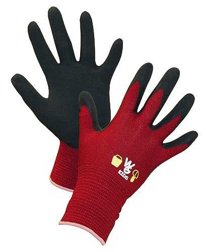 KERBL 297631 Kinder Handschuh 6-8 Jahre rot griffig