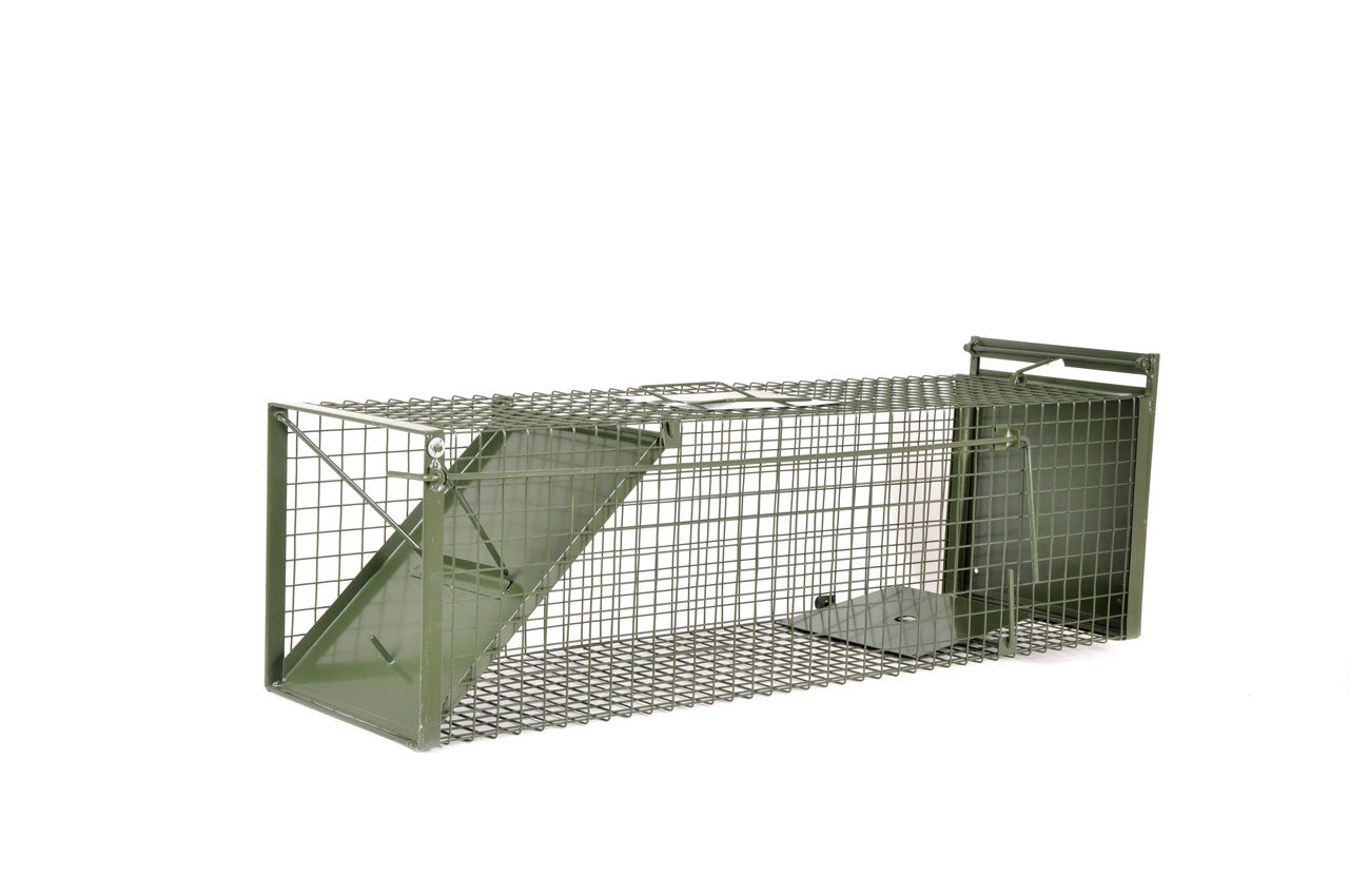 Drahtexpress KrapTrap Tierfalle 100cm Lebendfalle Schrägklappe
