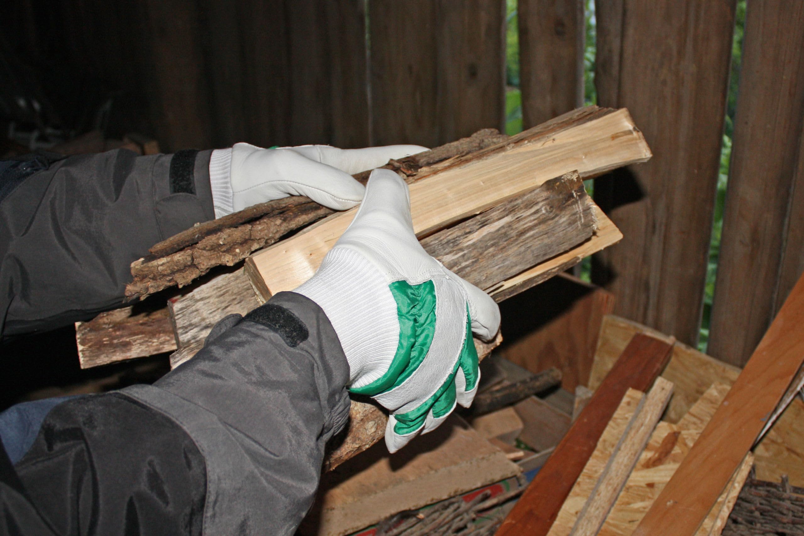 KERBL works Wood II Lederhandschuh L/9 gefüttert