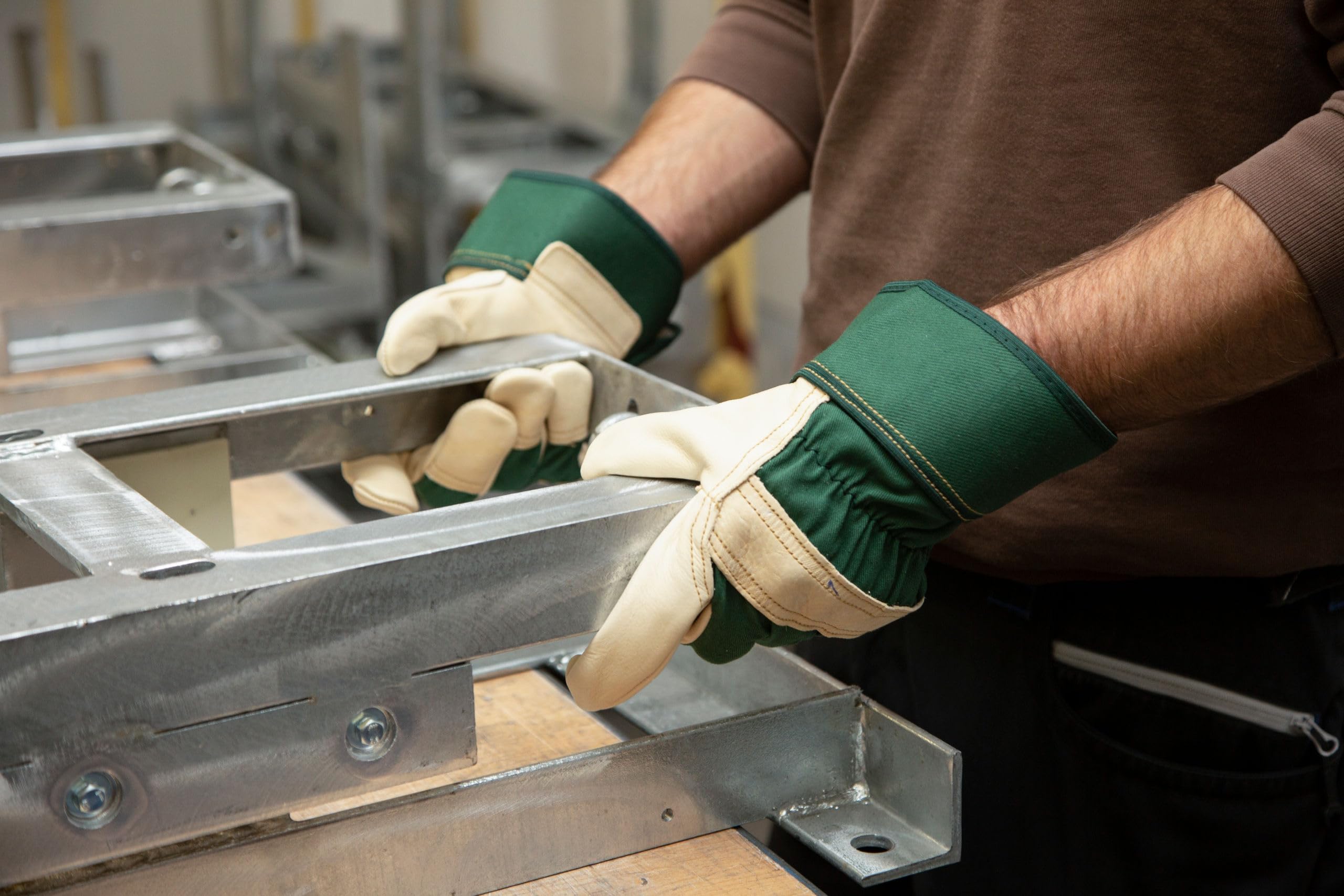 KERBL works Worker II Arbeitshandschuhe Leder Gr.9 chromfrei