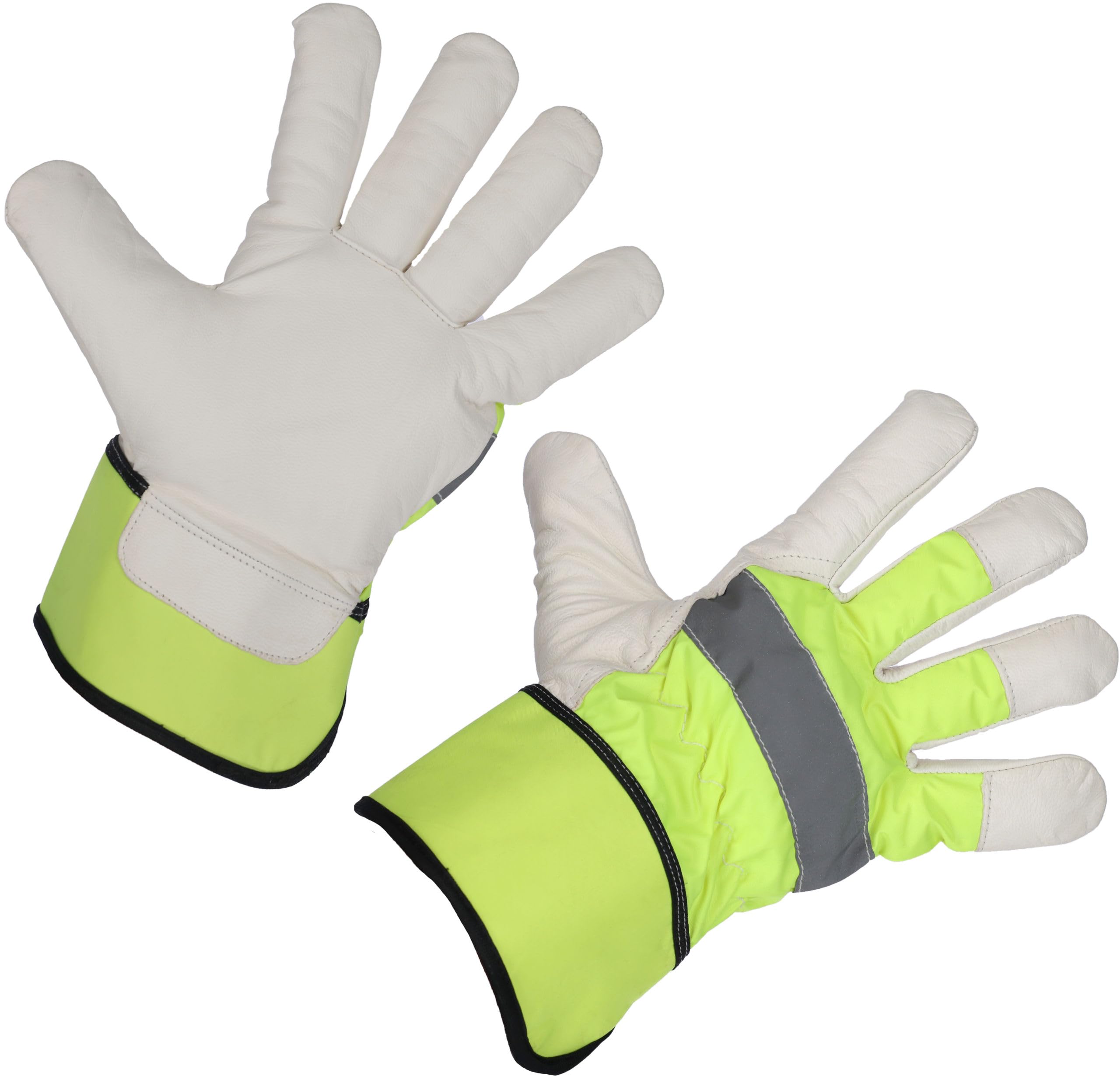 KERBL works Keron Winterhandschuh Ziegenleder Neon Gr. XL