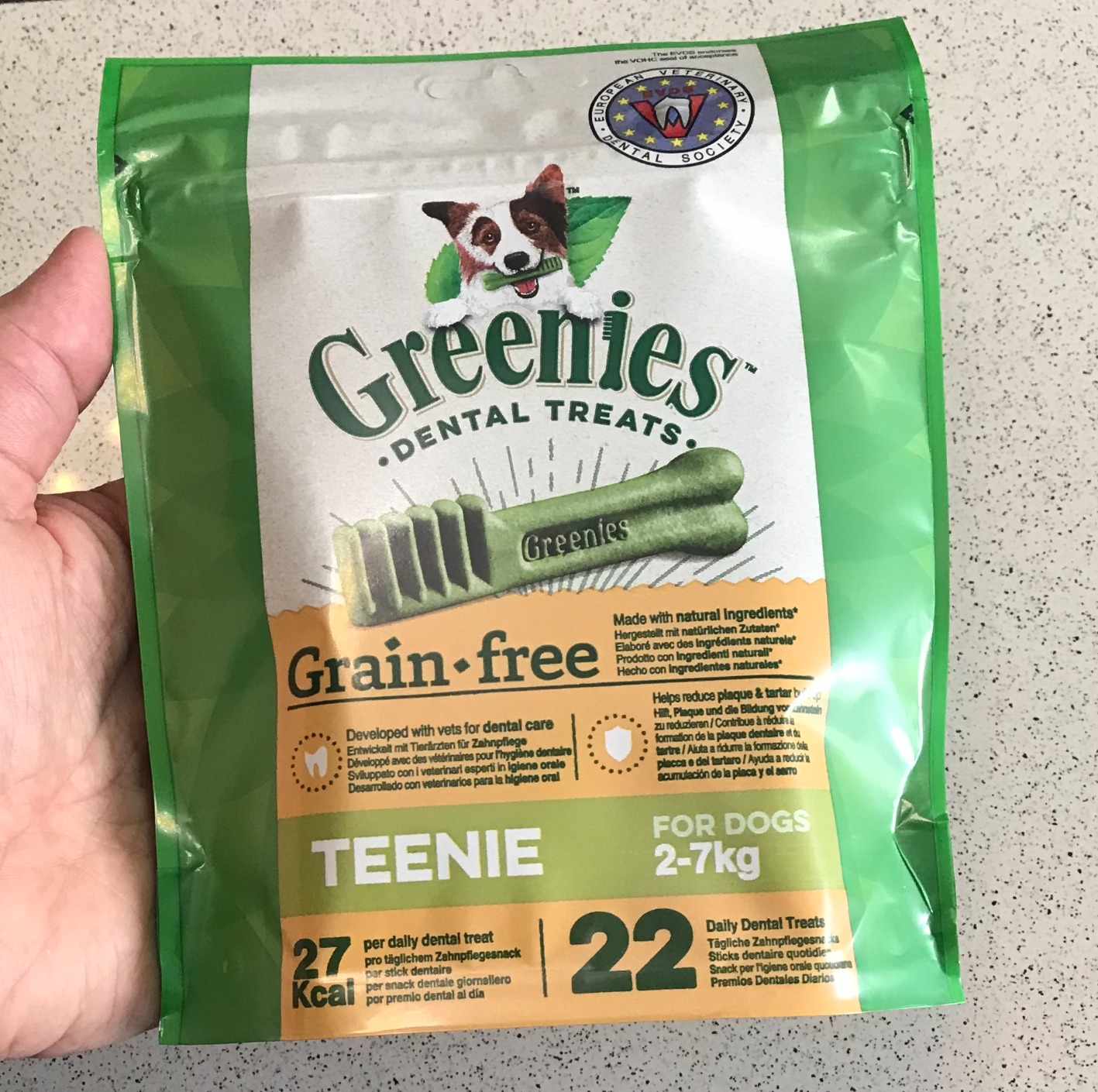 Greenies Dog Dental Treats Grain Free Teenie 2x170 g