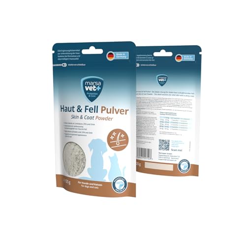 Marsavet Pulver Haut & Fell 125 g Hund Katze Bierhefe