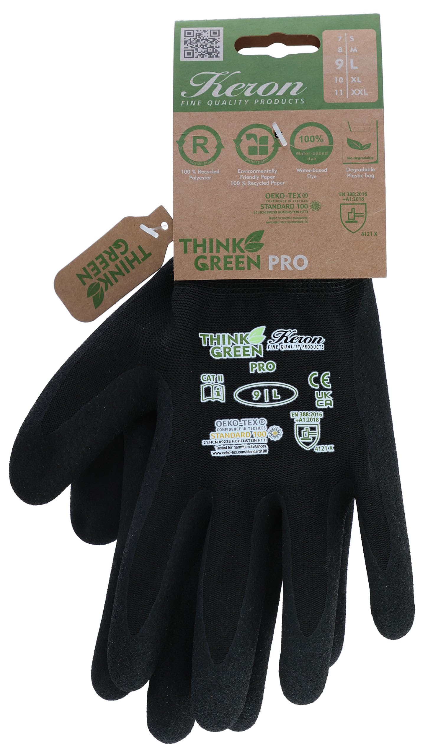 KERBL Pro Handschuh 9/L Nitril Recycling-Polyester