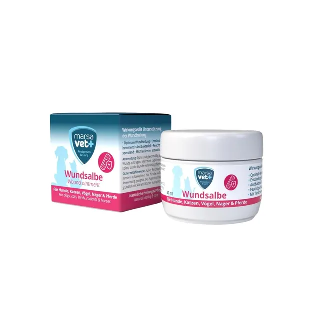 Marsavet Wundsalbe Wundsalbe Hund Katze Pferd Zink Propolis 30 ml