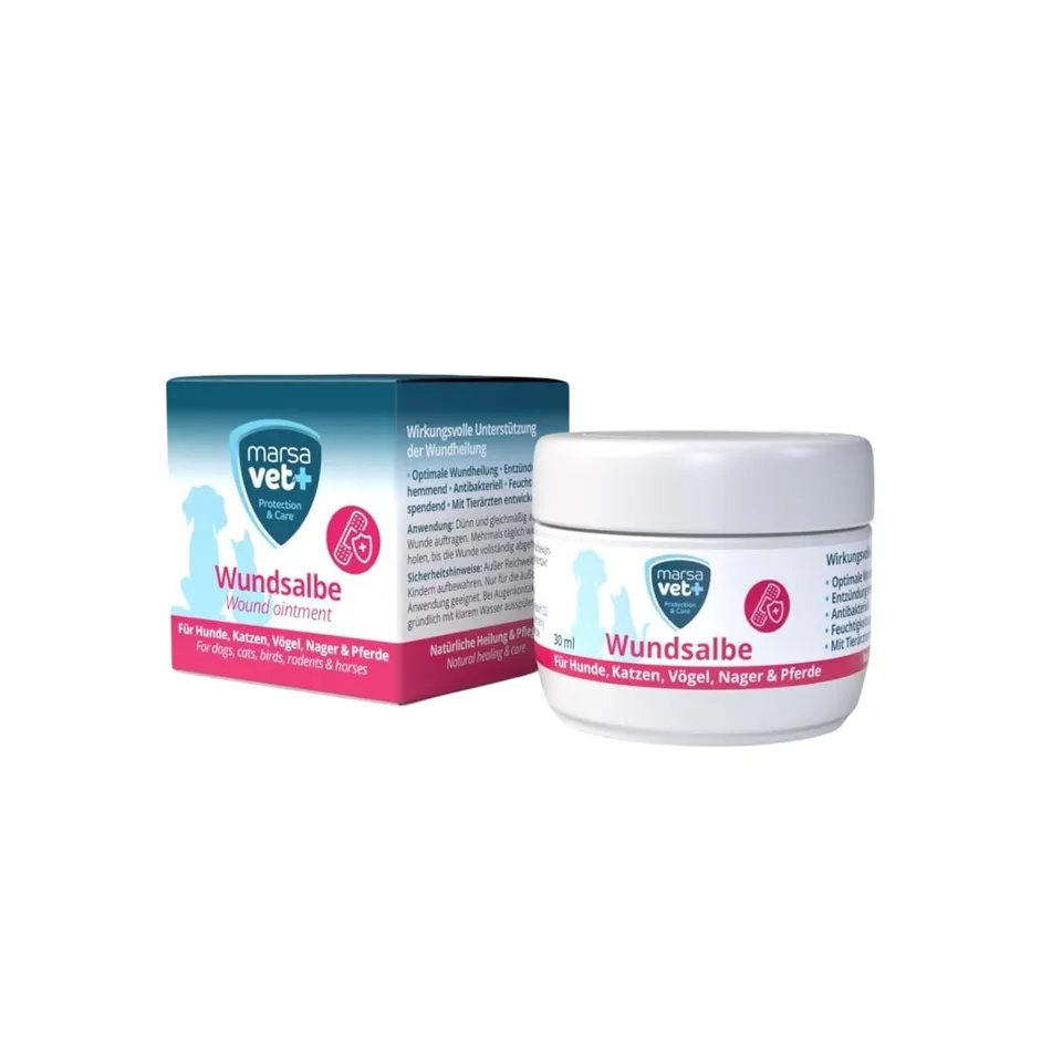 Marsavet Wundsalbe Wundsalbe Hund Katze Pferd Zink Propolis 30 ml