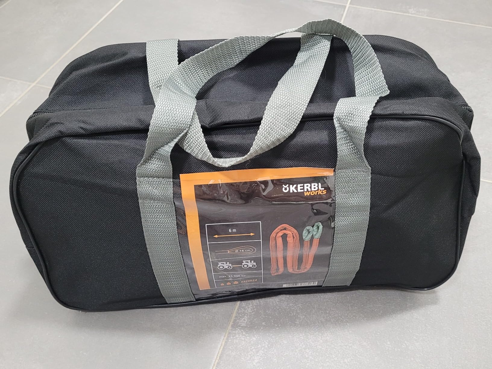KERBL works Abschleppschlinge rot 6 m 35 Tonnen