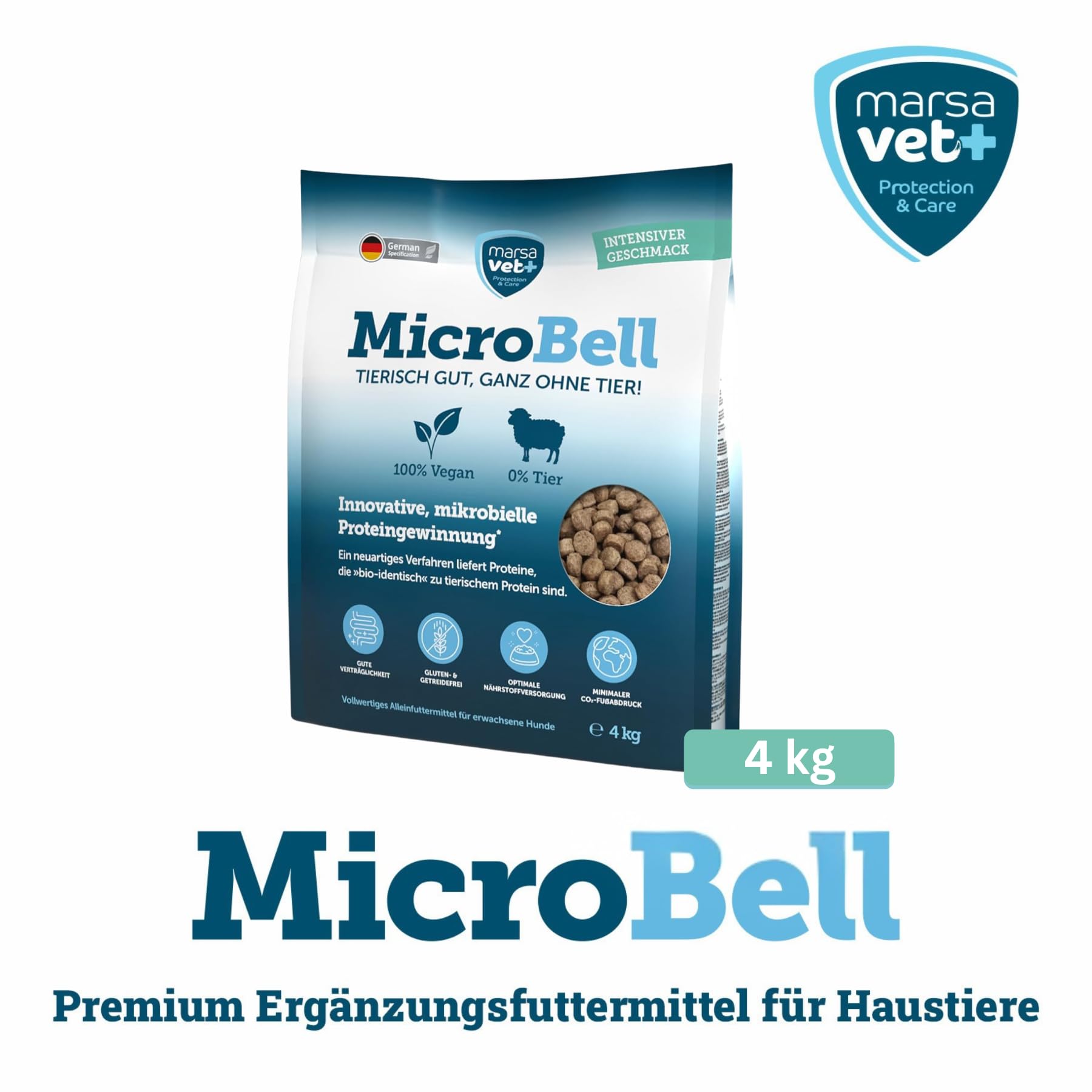 Marsavet MicroBell veganes Hundefutter 4 kg hypoallergen
