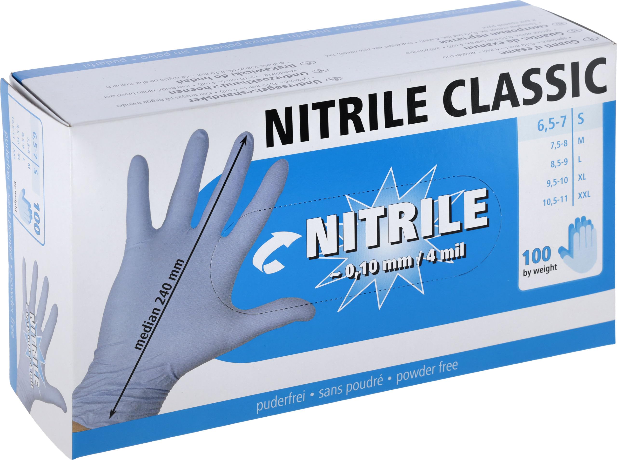 KERBL works Handschuhe Nitril L puderfrei 100 Stück