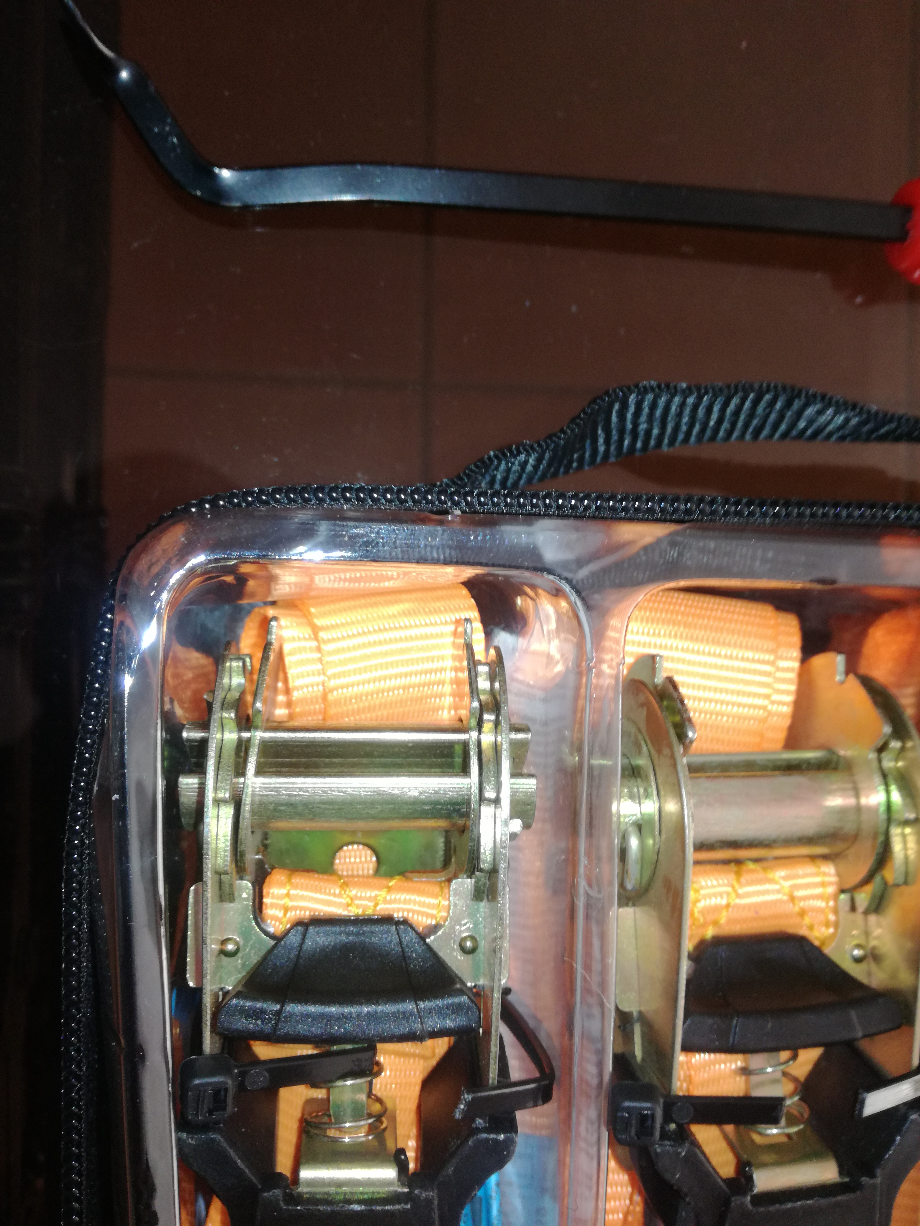 KERBL Zurren & Heben Zurrgurtset 25mm x 5m orange 4er-Pack