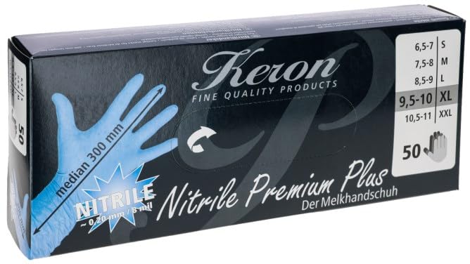 KERBL works Keron Nitril Premium Plus Einweghandschuh lang