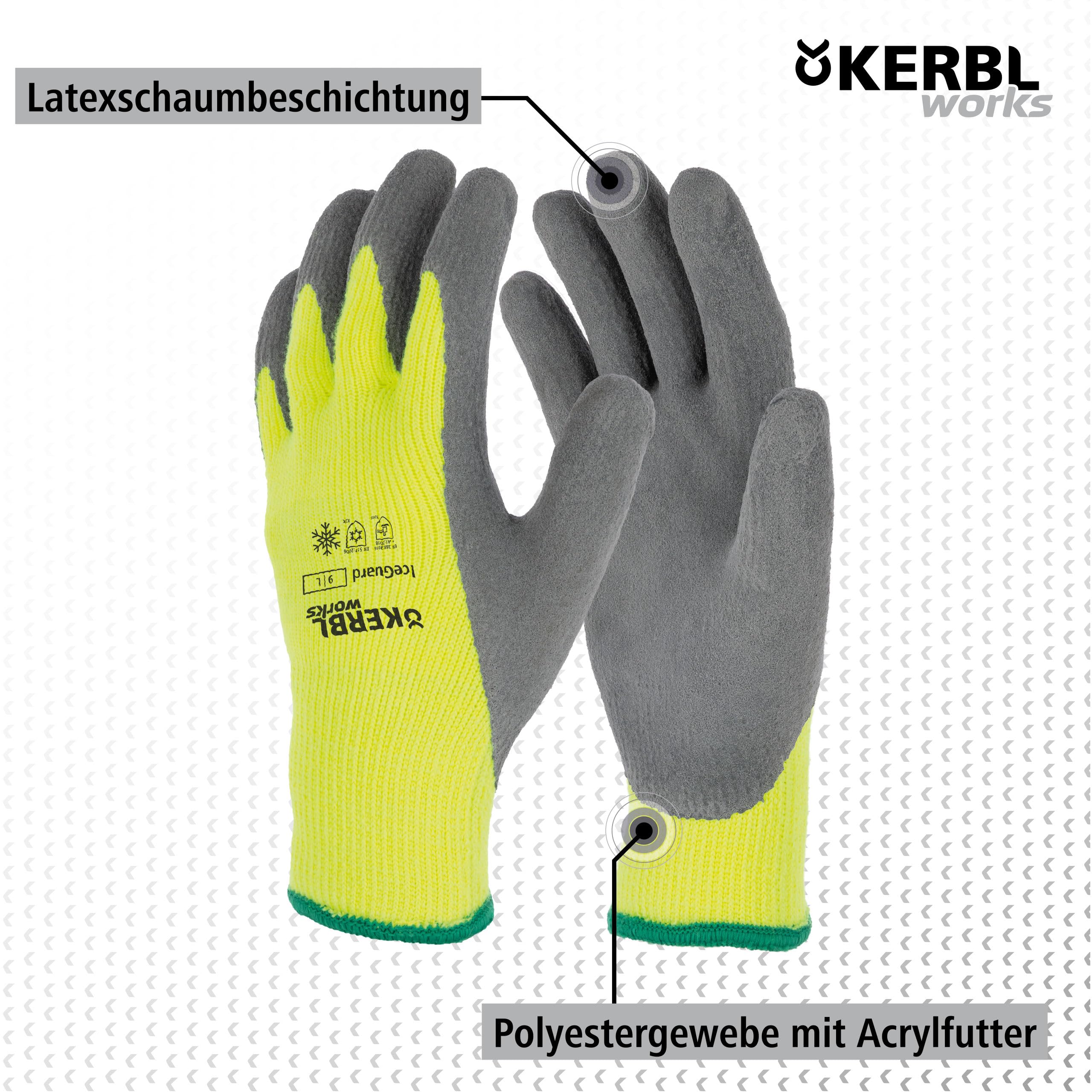 KERBL works Keron IceGuard Winterhandschuh 10/XL gelb