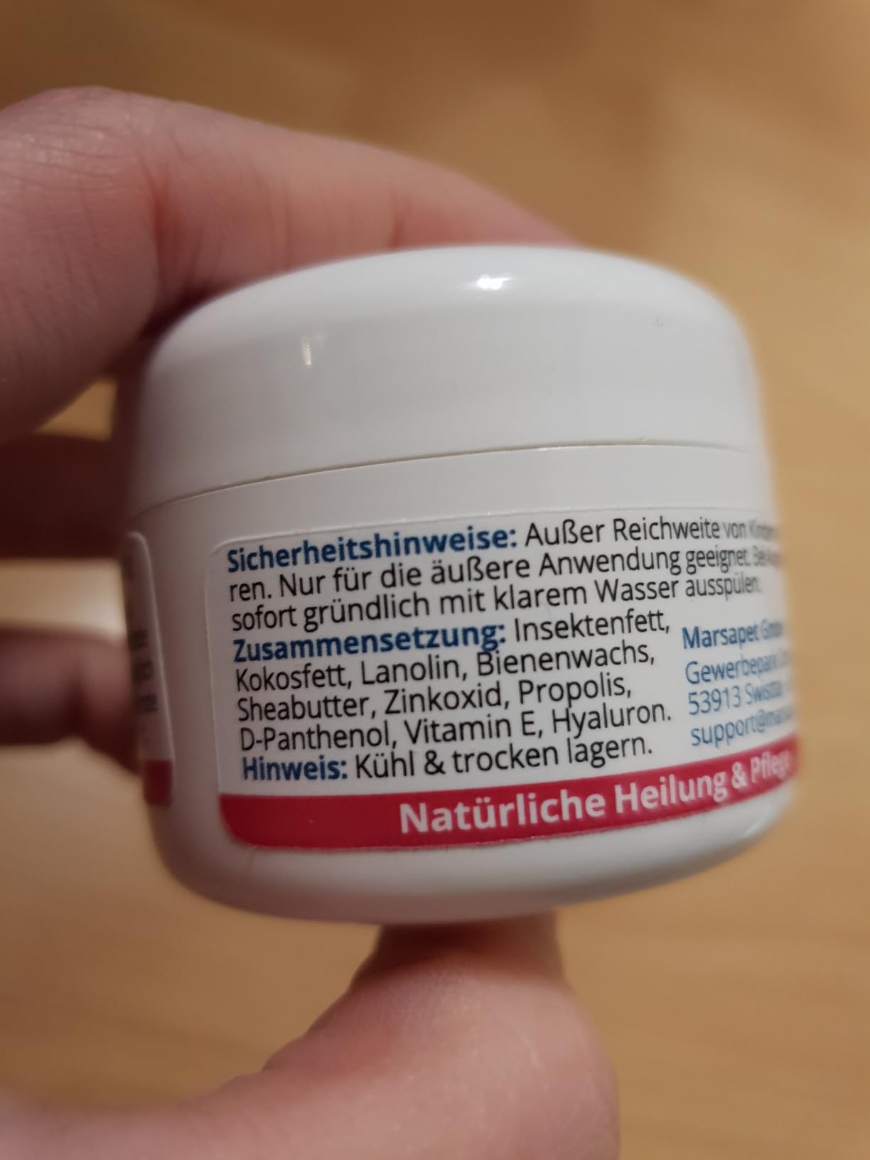 Marsavet Wundsalbe Wundsalbe Hund Katze Pferd Zink Propolis 30 ml