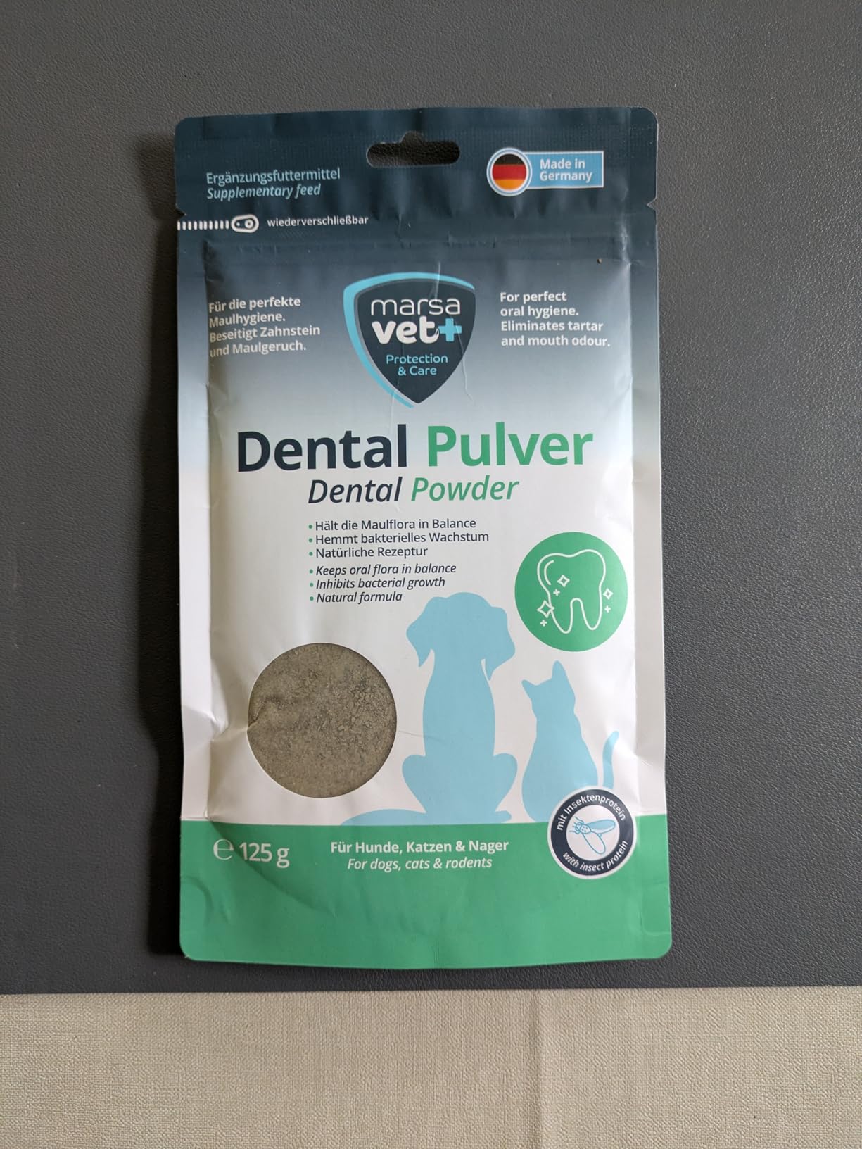 Marsavet Dental Pulver 125g Insektenprotein Zahnstein
